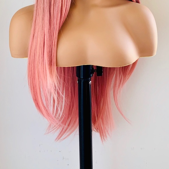 Gorgeous Effortless Style Ombre Pink Wig for Daily Wear - Picture 7 of 16